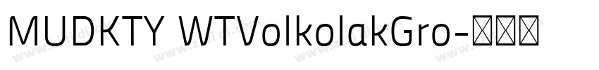 MUDKTY WTVolkolakGro字体转换